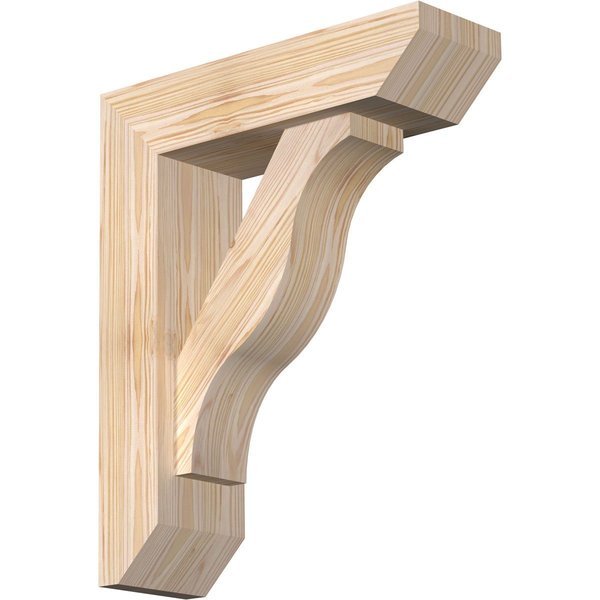 Funston Slat Smooth Bracket w/ Offset Brace, Douglas Fir, 5 1/2